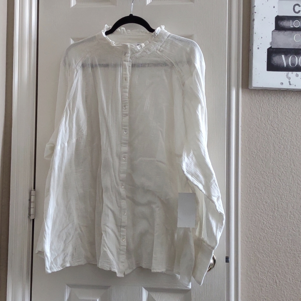 Rodarte X Ellos Linen blouse Plus size